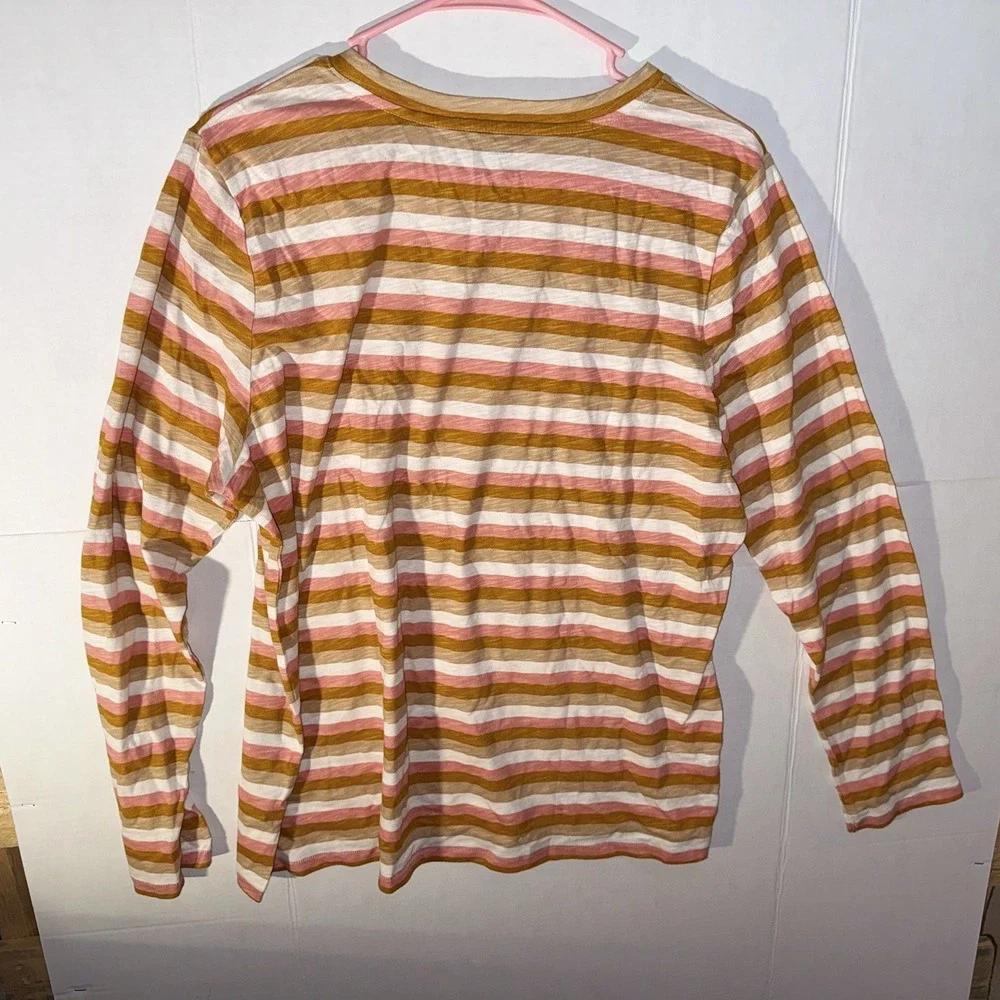SONOMA Women Long Sleeve Pullover Cotton The Everyday Tee Shirt Extra Large - Picture 5 of 5